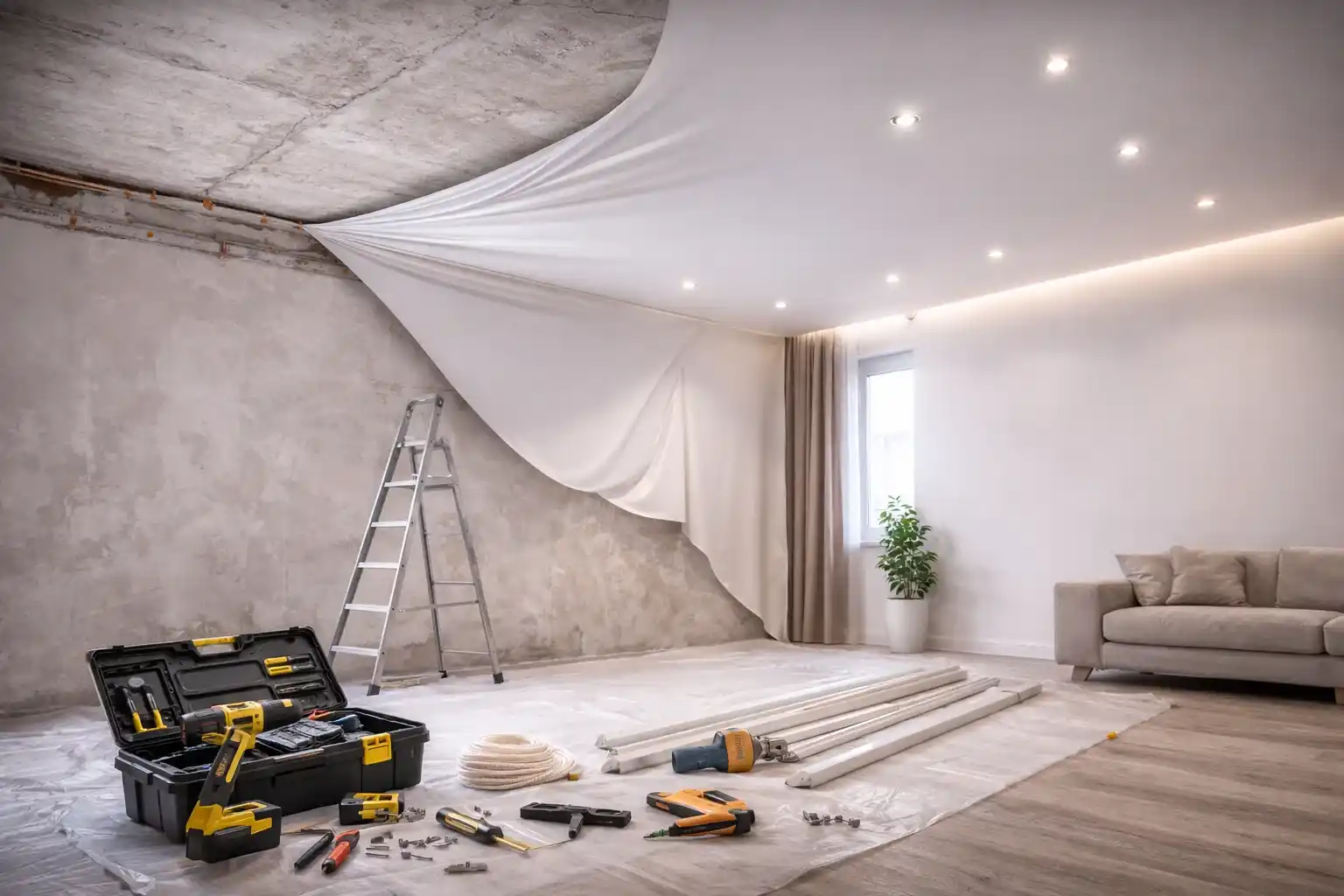 Натяжные потолки